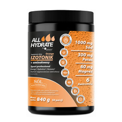 Aliness ALLHydrate Izotonik + Aminokwasy 840g, 50 porcji - Orange