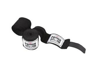 Power System Owijki Bandaż Bokserski Boxing Wraps - Black