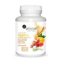 Aliness Witamina C 1000mg Plus 100kaps VEGE