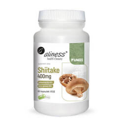 Aliness Shiitake ekstrakt 40/20 400mg 90kaps VEGE