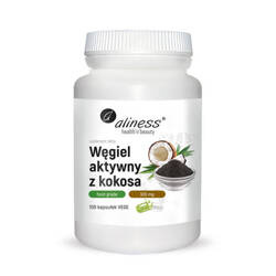 Aliness Węgiel Aktywny z Kokosa 300mg 100kaps