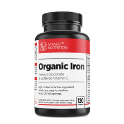 Vitafit Organic Iron 120 kaps żelazo organiczne